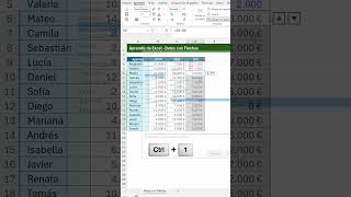 Cómo poner datos con flechas y colores en Excel