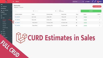 Full CRUD Estimate in HR Laravel 9