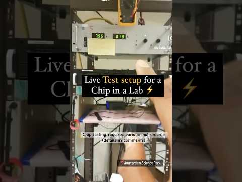 👀Live test chip Setup in microelectronics lab || #vlsi #chipdesign #testing