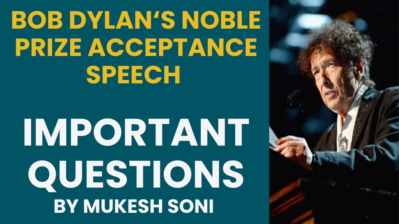 Bob Dylan's Noble Prize Acceptance Speech : Questions and Answers
