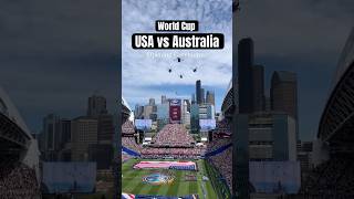 USA Military Flyover 🇺🇸 in World Cup vs Australia #usa #worldcup2026 #military #usarmy #worldcup
