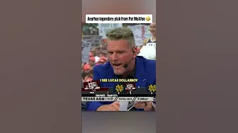 Pat McAfee picked Texas A&M (-150) in the BEST way possible 🤣 #shorts thumbnail