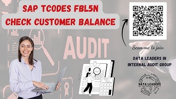 SAP TCODES FBL5N | Check customer balance
