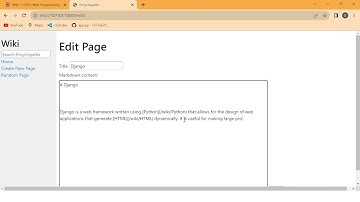 SCREENCAST | CS50W Project1 | Wiki | By Dr. Amna 2023