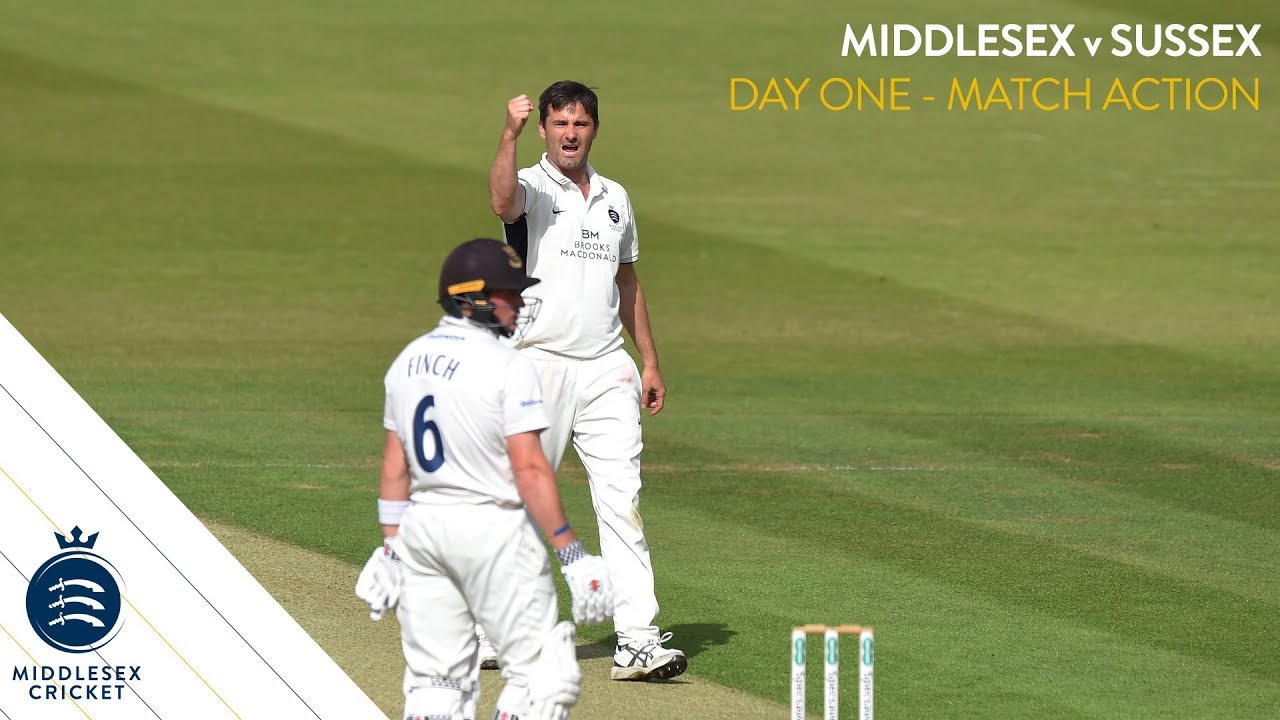 MIDDLESEX v SUSSEX | DAY ONE MATCH ACTION