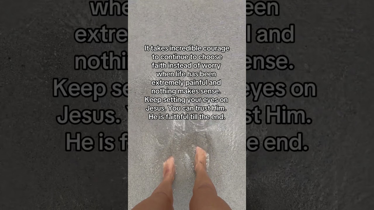 Choose faith over fear! 