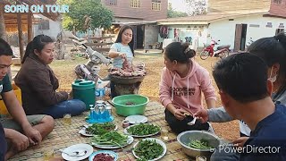 ຊຸມແຊວຍາມແລງ ກິນປີ້ງເປັດກັບສາວພູໄທແຊບໆ ♡ กินเป็ดย่างกับสาวภูไท หนองบก ยามแลง แชบๆพี่น้อง