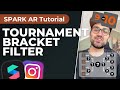 Tournament bracket filter film ranking effect  spark ar studio tutorial