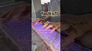 keyboard asmr loopable for you ♡ Yunzii x71 #asmrsounds #crunchyasmr #keyboardasmr #desksetup