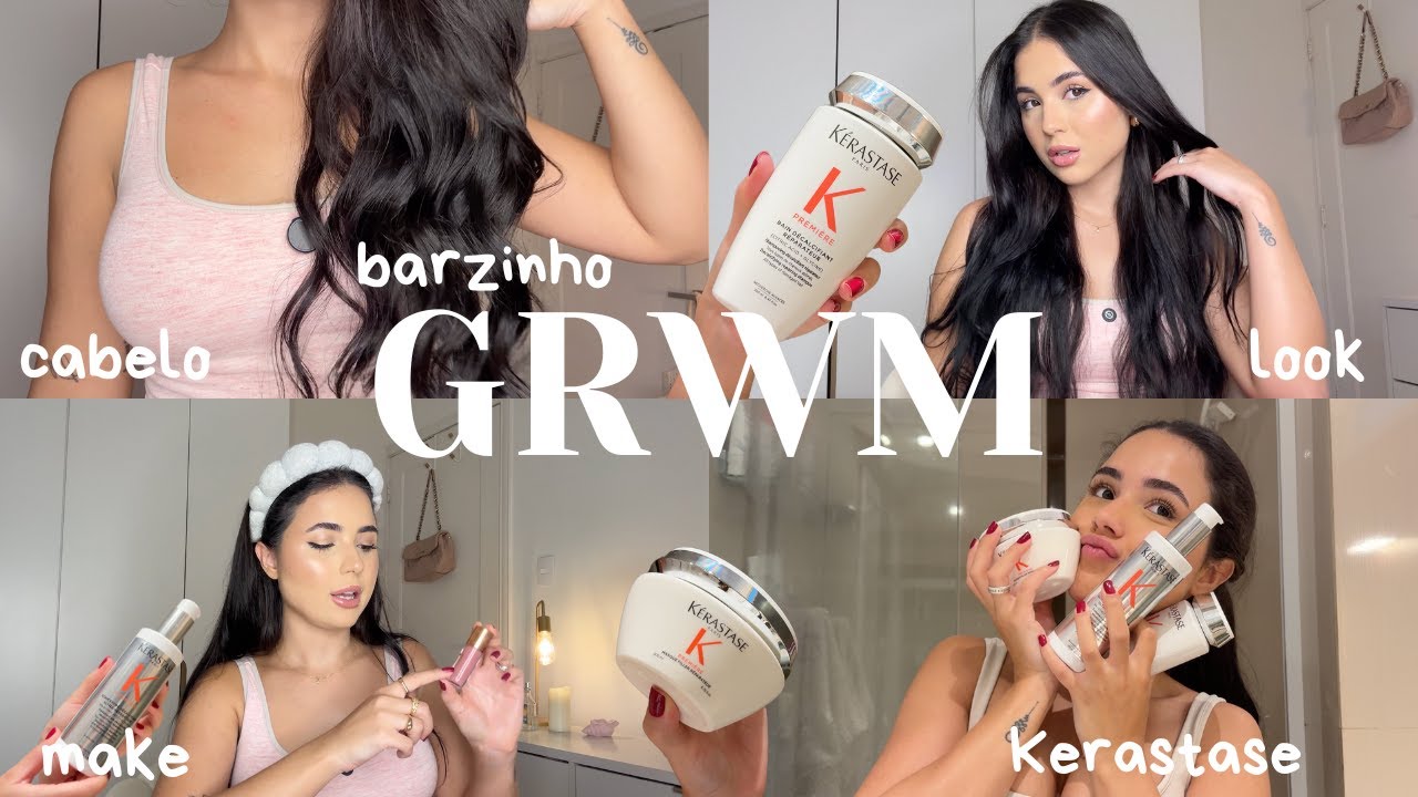 GRWM 💋 ARRUME-SE COMIGO PARA O BARZINHO! CABELO, MAKE, PERFUME, LOOK...