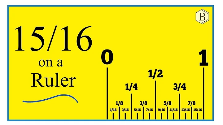 How to Find 15/16 on a Ruler or Tape Measure