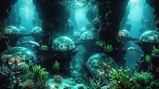 They Built a City Under the Ocean | Sci-Fi Underwater Soundscape Ambient | 1 Hour Sleep Music 4K