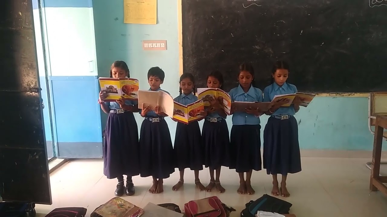 4th standard poem cup and saucer poem singing by my students.