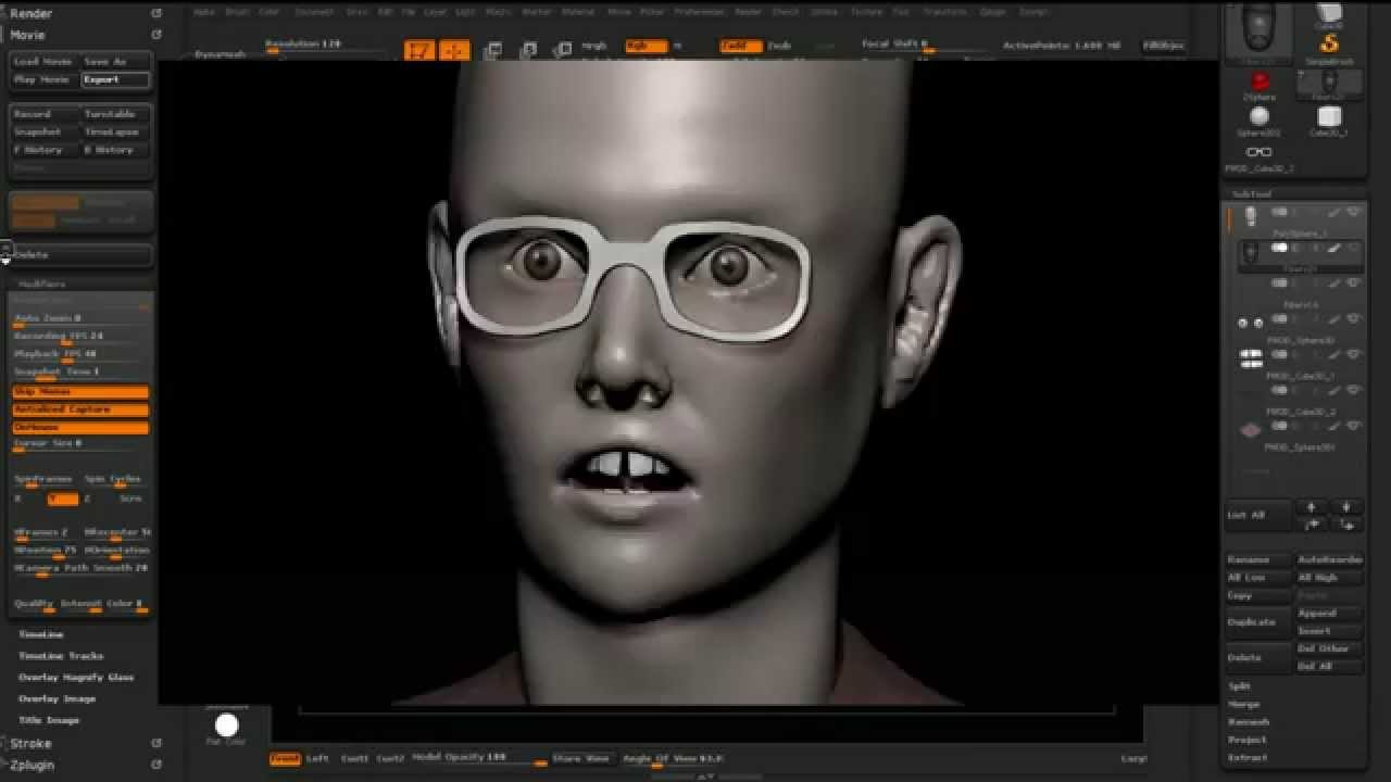 zbrush cursor in movie record