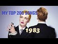 My top 200 of 1983 songs