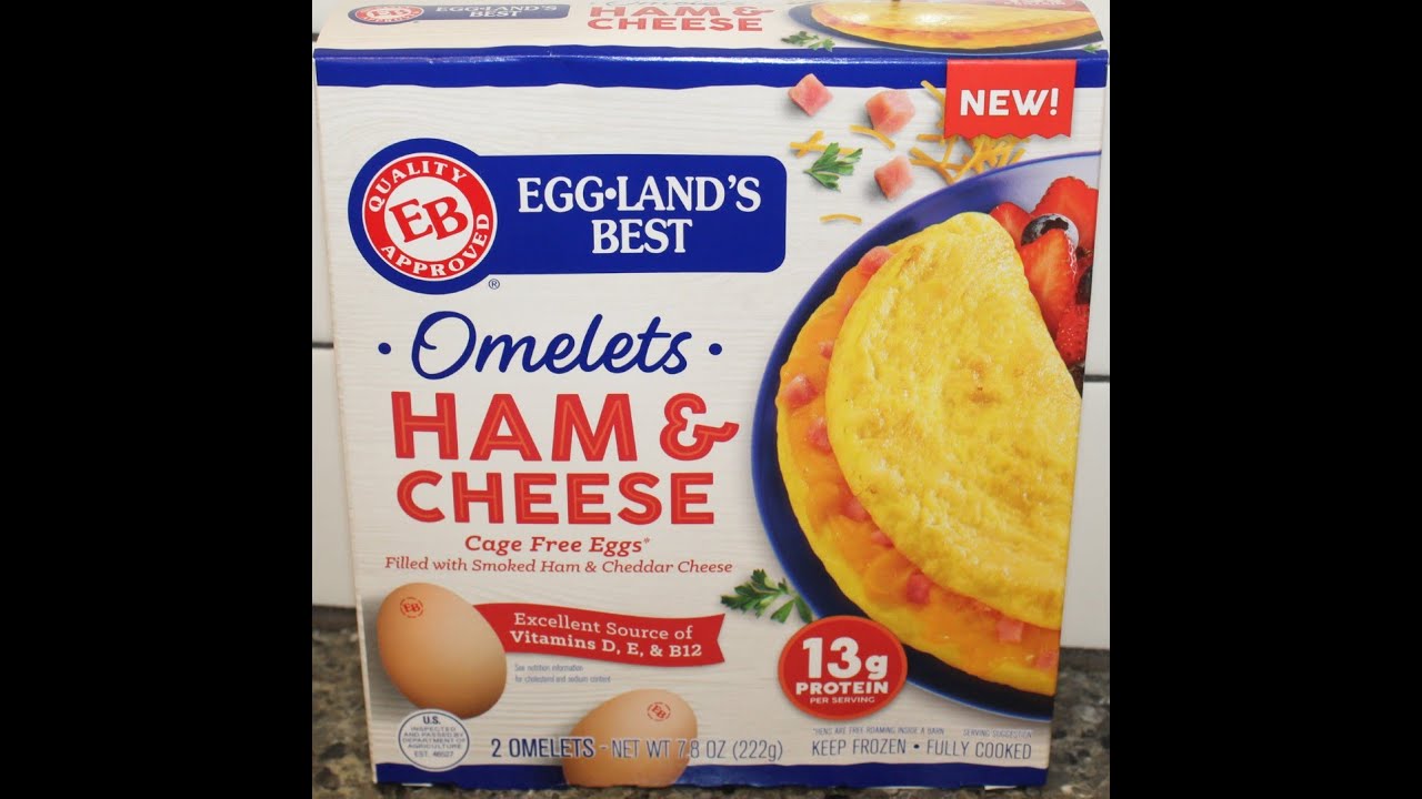 Eggland’s Best Omelets Ham & Cheese Review YouTube