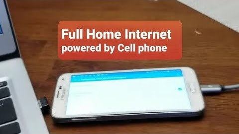 how to tether your Android phone to a router to supply home internet. cellular for home internet