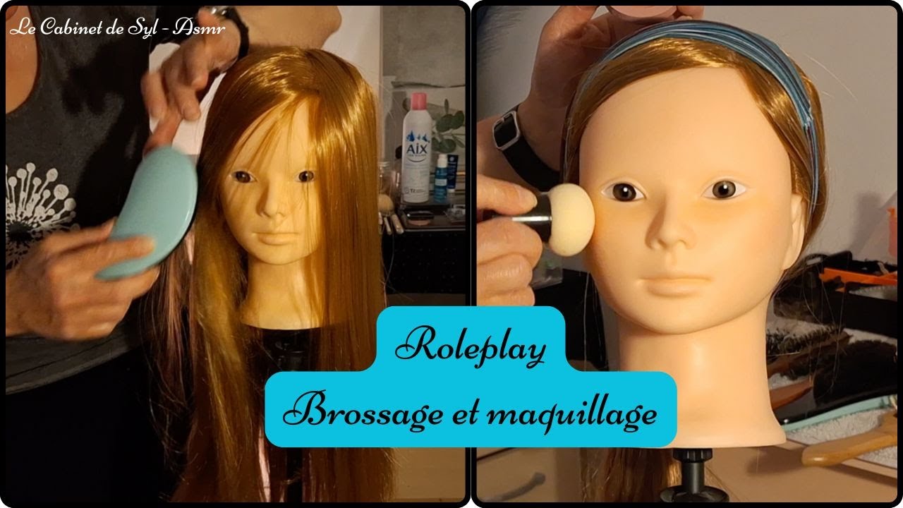 ASMR - Brossage et maquillage - chuchotement