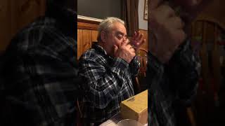 Video thumbnail of "Frank Tassone playing Calabrisela Mia on vintage Hohner 6 sided Harmonica"