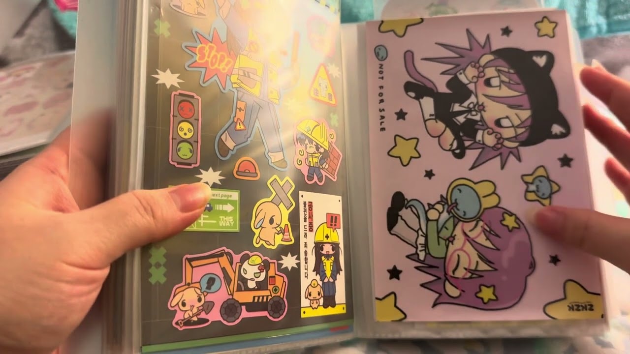 china sticker haul pt 1 | asmr flip through