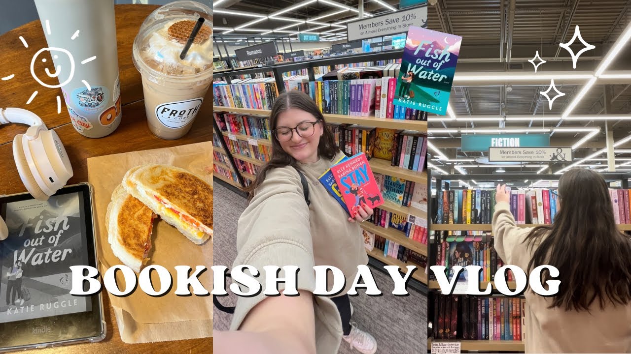 BOOKISH DAY VLOG | Coffee Shop, Book Shopping and Reading A Fun Romance ...