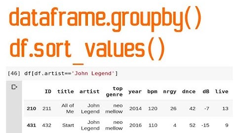 Python Data Analysis 5 - Pandas groupby, sort_values, filter column