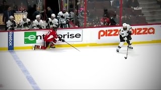 Brent Burns and Bobby Ryan both yell "Aw fuck..." seconds apart - Dec 14, 2016 (HD)