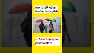 how-to talk about weather in English?   #shorts
