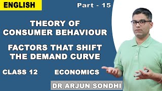 Theory of consumer behaviour class 11 economics | factors that shift
the demand curve arjun sondhi