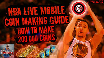 NBA Live Mobile Money Making Guide!Make 200,000 Coins Easy!