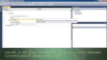 Quick Overview of the Visual Basic Express Edition IDE - 04