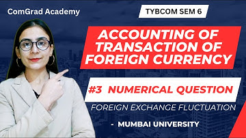 #3 Accounting of transaction of foreign currency | TYBCOM SEM 6 account| #bcom #mumbaiuniversity
