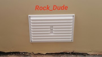 How to fit a louvred fly screen vent to an internal cavity wall