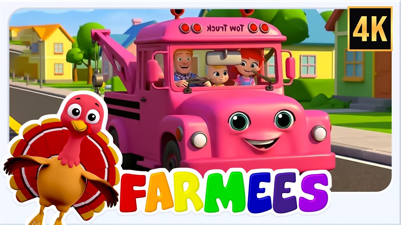 Wheels on the Tow Truck - Vehicle Rhyme & Baby Song for Kids