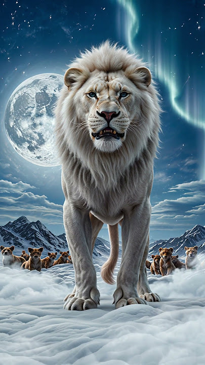White Lion Leads The Lion Pride To Prepare For The Battle To The Death... #animals #lion #wildlife