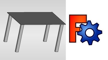 Making a Simple table | Freecad tutorial - mirror leg