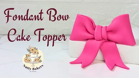 How to make Fondant Bow Cake Topper | Cake decorating tutorial | Easy tutorials.