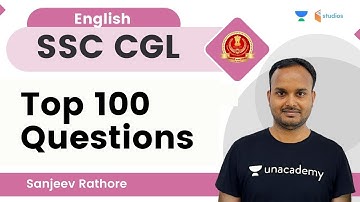 Top 100 Questions | English | SSC CGL | By Sanjeev Rathore Sir | wifistudy studios