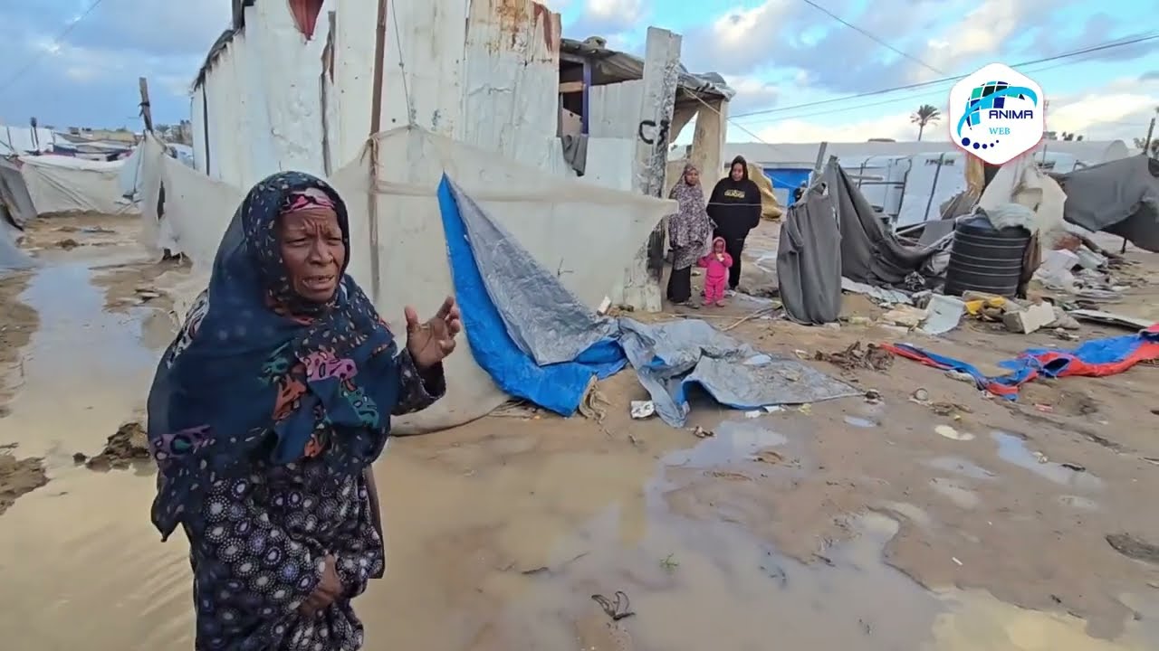 منخفض جوي جديد يفاقم معاناة النازحين في قطاع غزة