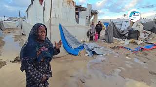 منخفض جوي جديد يفاقم معاناة النازحين في قطاع غزة