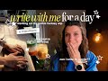 challenging myself to write 5k words in one day 📝🌧️ (cozy writing vlog)