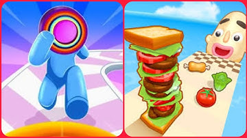 Layer Man 🆚 Sandwich Runner 3d New Levels Big New Update Max Walkthrough Android iOS Gameplay Lev325