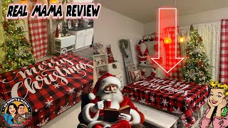 Real Mama Review UArtlines Christmas Tablecloth Red Plaid