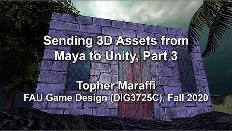 Importing Maya Models to Unity, Part 3