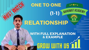 One to One relationship in DBMS in Hindi | Urdu