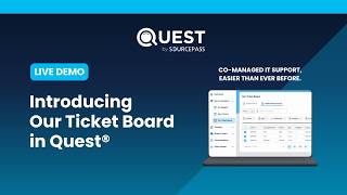 Quest Our Ticket Board Demo Simplify Co-Managed IT Ticket Management Visibility
