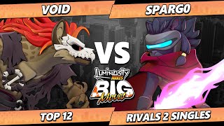 LMBM 2025 - VoiD (Forsburn) Vs. Sparg0 (Clairen) Rivals of Aether II - RoA2