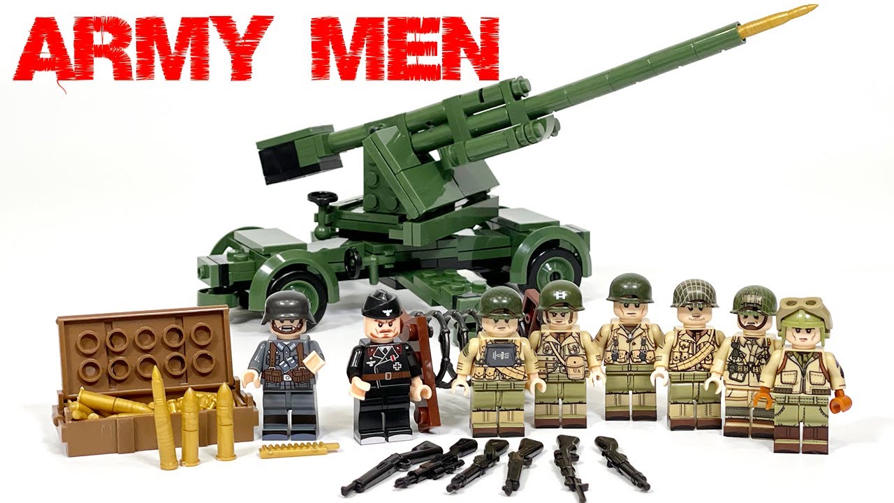 L'Allemand Soldats avec waffenbox/armes caisse avec des fusils COBI/LEGO BiCMOS. 