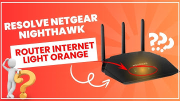 Resolve netgear nighthawk router internet light orange