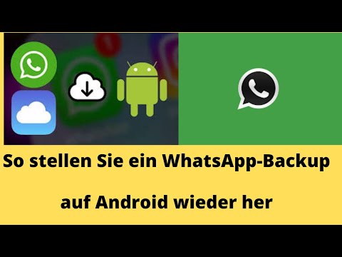 Video: So Stellen Sie Ein Backup Wieder Her